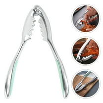 OUNONA Stainless Steel Crab Leg Crackers Tool for Home Kitchen Seafood Shellfish Cracking and Nut Cracker