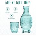 thumbnail image 6 of Elle Décor Vintage Bedside 33 oz. Water Carafe With Tumbler, 2-Piece Set - Green, 6 of 7