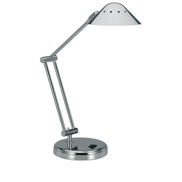 V Light Halogen Desk Lamp With Adjustable Arm And Dimmer Switch