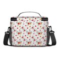 thumbnail image 3 of Pioneer Flower Floral Print Pattern Insulated Lunch Box for Women Men, Medium Leakproof Cooler Bag with Adjustable Strap, 10"x6.7"x8", 3 of 6