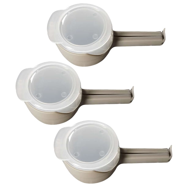 Capa Almacenamiento Alimentos Sellado Clip 3 Piezas Bolsas Comida Multifunción Con Pour Spout para La Del