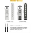 thumbnail image 2 of Tianle Compatible with Fenix 7 pro Band 22mm Width Strap for Fenix 6/Fenix 7/Fenix 5 Plus/Fenix 6 Pro Soft Silicone Watch, 2 of 7