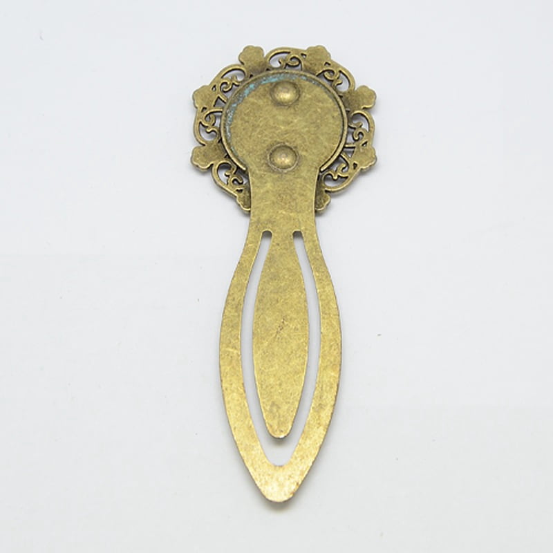 Tibetan style Bookmark Cabochon Settings Cadmium Free Nickel Free Lead Free Bronze Tray: 18mm 79x30x4mm