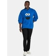 thumbnail image 2 of Cookie Monster Men’s & Big Men's Cosplay Faux Shearling Fleece Shacket, Sizes XS-3XL, 2 of 5