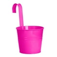 thumbnail image 2 of PENGXIANG Hanging Flower Pot Sturdy Natural Style Iron Exquisite Metal Bucket for Balcony White L, 2 of 13