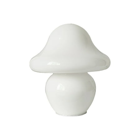 

Garhelper Mushroom Lamp USB Chaging Adjustable LED Small Glass Nightlight For Room Home Decor