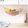 thumbnail image 4 of Cotton Rope Hanging Fruit Basket w/ Hooks - Breathable Banana Holder for Kitchen, RV or Boat. Rustic Farmhouse Decor!, 4 of 6