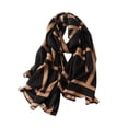 thumbnail image 1 of Maytalsory Stand Out Print Hijab Store Shawls Blend Of Style And Comfort Easy To Clean Polyester Large Shawls Coffee, 1 of 6