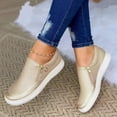 thumbnail image 3 of Vedolay Summer Casual Shoes For Women Women's Walking Shoes Lightweight Slip on Breathable Mesh Comfortable Loafers,Gold 7, 3 of 4