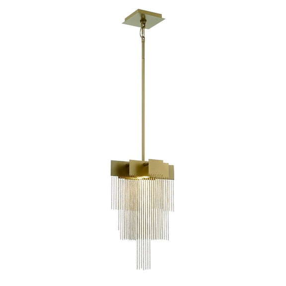 44370-022 Eurofase Lighting Bloomfield - 10W 2 LED Pendant In Modern and Contemporary Style-18 Inches Tall and 8 Inches Wide-Gold Finish