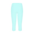 thumbnail image 4 of QIJUNTUO ​Women's High Waisted Cutout Yoga Cropped Leggings Lightweight Comfort For Workouts Lounge And Trendy Athletic Style Mint Green, 4 of 5