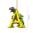 thumbnail image 3 of AuroraX Birthday Decorations Dinosaur Christmas Ornaments , Hanging Dinosaur Ornaments , Car Room Party Dinosaur Decor for Boy (Letter A), 3 of 4