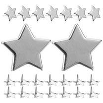 LOLIPPYY 100Pcs Durable Plated Silver Iron Brads for DIY Paper Craft and Decoration Projects