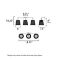 thumbnail image 4 of 21483NADBZ Maxim Lighting Baja - 3 Light Bath Vanity-10 Inch Tall and 24.25 Inch Wide-Dark Bronze Finish, 4 of 5