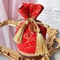 thumbnail image 4 of Party Supply Fashion Cny Decoration With Words Chinese New Year Cotton Wedding Gift Bags Drawstring Bag Cny Orange Bag Blessing Packing 05, 4 of 8