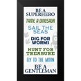 thumbnail image 2 of Allen, Kimberly 14x24 Black Modern Framed Museum Art Print Titled - Boy Rules 1, 2 of 5