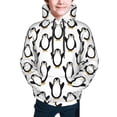 thumbnail image 2 of Bingfone Lovely Penguin Pattern Youth Classic Hoodies Soft Hooded Pullover Sweatshirts for Girls and Boys, 2 of 6