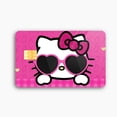 thumbnail image 3 of Nueva pegatina para tarjeta de crédito y débito de Hello Kittys, pegatina de póquer My Melody Kawaii, pegatinas impermeables de dibujos animados, pegatina de chip grande y pequeño, 3 of 5