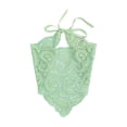 thumbnail image 2 of VJGBEGW Crochet Head Scarf Bandanas Headbands Hair Scarf Head Coverings Women Hair Styling Valentine's Day Holiday Hair Accessories Light Green One Size, 2 of 4