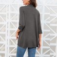 thumbnail image 5 of Plus Size Cardigan for Women, Yigetop Womens Casual Lightweight Cardigans with Pockets 3/4 Sleeve Open Front Dusters Cardigan Sweaters for Women Grey S, 5 of 7