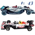 thumbnail image 2 of Burago 1:43 Mercedes Ferrari SF21 #16 #55 aleación F1 modelo de coche de fundición a presión modelo de coche de simulación decoración colección de juguetes de regalo Fivean unisex, 2 of 2