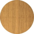 thumbnail image 1 of Ahgly Company Indoor Round Abstract Brown Modern Area Rugs, 3' Round, 1 of 4
