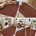 thumbnail image 5 of Dark Brown Area Rug 4x6 FT, Non Slip Kids Room Carpet, Vintage Country Monochrome Chocolate Color Washable Soft Floor Carpet Non-Shedding Throw Rug for Dorm Kitchen Study Room Home Office Bedside, 5 of 9