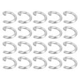 thumbnail image 1 of Unique Bargains 200Pcs Open Jump Rings, 6mm Stainless Steel O Rings, Split Rings Circle Clasp Connecting Rings, Silver, 1 of 7