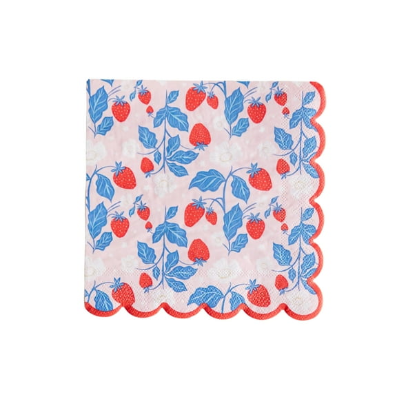 SUMMER STRAWBERRY LARGE NAPKINS