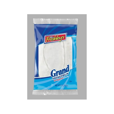 Mrs. Freshley s Donut Grand HoneyBun 6oz 6count (PACK OF 8)