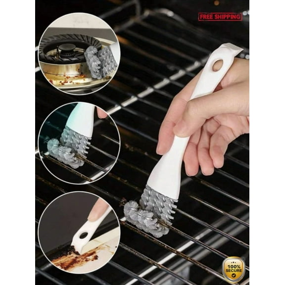 1Pc Multi-Function Stove Cleaning Brush, For Kitchen And Outdoor Bbq Grill - New