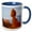 Blue/White, variant on 3drose, Balanced Rock, Arches National Park, Near Moab, Utah - Us45 Hga0163 - Howie Garber, 11oz Two-tone Green Mug