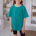 thumbnail image 5 of GiLiling Toddler T Shirts Cotton Summer Basic T Shirts Boys Girls Tee Undershirt Short Sleeve Crew Neck Shirt (Blue, 3-4 Years), 5 of 8