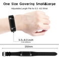 thumbnail image 3 of XiHAMA Leather Bands Compatible with Fitbit Charge 4/Charge 3, Replacement Accessories Wristband Straps for Women, 3 of 5