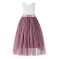 thumbnail image 2 of Ekidsbridal Scalloped V-Back Lace A-Line Flower Girl Dress Beauty Pageant Gown for Toddlers 207R 3, 2 of 3