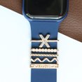 thumbnail image 4 of FLhrweasw Anillo Decorativo Con Dijes para Correa Reloj Apple/Samsung/Huawei (oro Rosa 03), 4 of 7