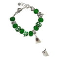 thumbnail image 2 of Delight Jewelry Resin Baby Seal - Green Irish Luck Bead Charm Bracelet, 7.5", 2 of 4