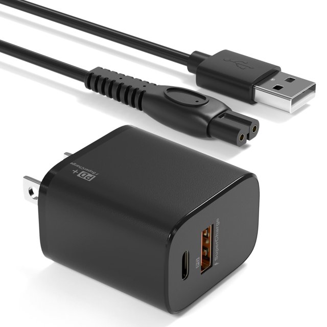 Cargador BIYTC 5V con cable USB para afeitadora Philips Norelco