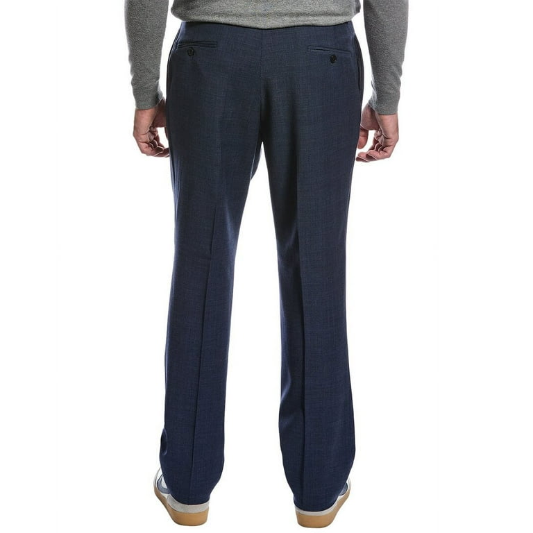 Brooks Brothers mens Classic Wool-Blend Pant, 32 34, Blue 