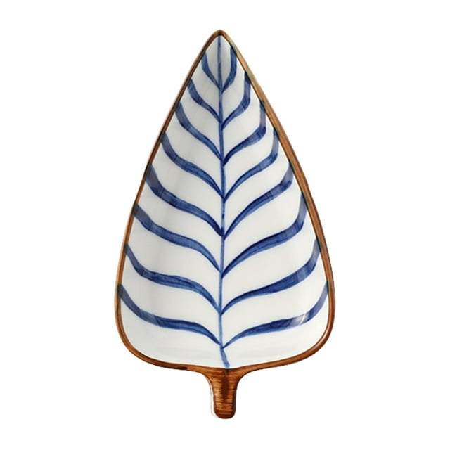 Assiette à Collation en Forme de Feuille, Assiette à Sauce, Assiettes à Assaisonnement, Vaisselle Miniature pour la Maison