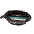 thumbnail image 5 of Lsque Red Mushrooms Pattern Leather Rivet Shoulder Bag – Elegant Genuine Leather & Microfiber PU Crossbody with Detachable Adjustable Strap, 5 of 5