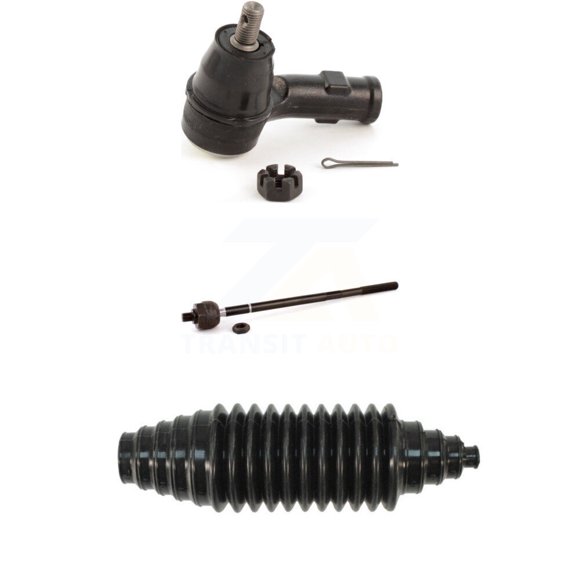 Transit Auto Kit de Direction avant Gauche (Côté Conducteur) Embout de Biellette et de Botte pour Voiture 2009-2011 Ford Focus avec Ratio Fixe KTB-100499