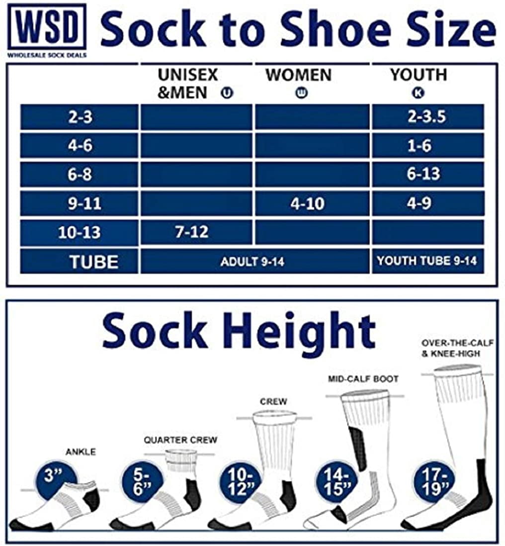 SOCKS'NBULK 12 Pack Men's Quarter Length Terry Sole Super Soft Ankle Socks, 10-13