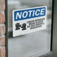 thumbnail image 4 of (2 Pack) Liquid Nitrogen Wear Gloves Sign With Symbol OSHA Notice Sign 14 Inch X 10 Inch Vinyl Label Decal Sticker Weather Resistant, UV Protected for Workplace, Business, and, 4 of 7