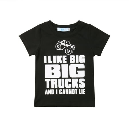 Cotton Kids Clothes Cool Kid Baby Boy Letter Cotton Spring Summer Short Sleeve T-shirt 1-6T Children Clothing 1-2Y ()