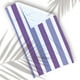 thumbnail image 2 of Toalla de Baño Diseño de Rayas Moradas Lineas Bicolores Ligera Y Suave, 2 of 5