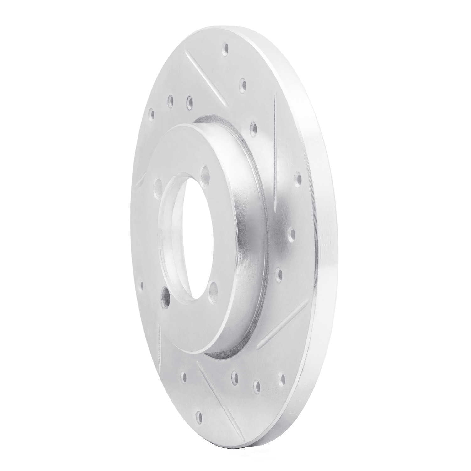 Dynamic Friction Company 631-43000R DFC Brake Rotor - Drilled And Slotted - Silver