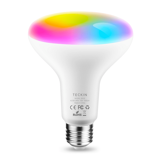 Teckin Smart Light Bulbs,E27 13W RGBCW Multicolor Smart Wifi LED Bulbs, Compatible with Google Home,1PCS. Walmart.com