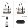 thumbnail image 6 of FORMRS Canvas Laptop Tote Bag for Women with 15.6" Computer Compartments Shoulder Handbag, Beige Snow Houses, 6 of 7