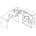 thumbnail image 2 of Monarch Specialties Computer Desk II, Natural, 2 of 2
